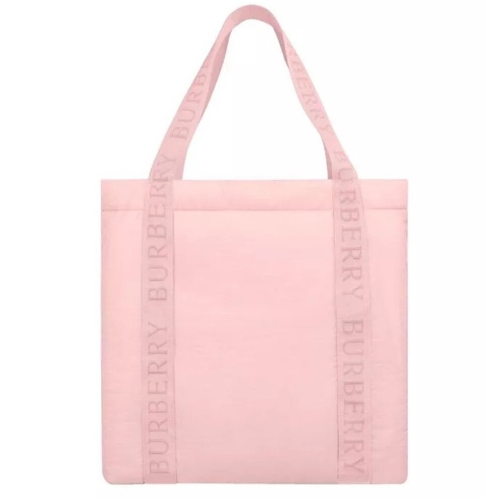 Burberry Pale Pink Logo Strap Tote